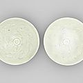 A pair of qingbai conical bowls, song dynasty