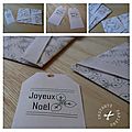 Papier cadeau noël et étiquettes à imprimer