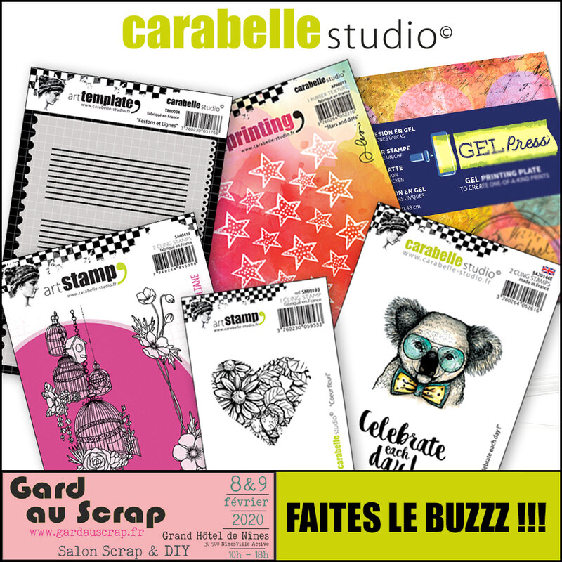 faiteslebuzzz, gardauscrap, carabellestudio, artstamps, nimes, grandhoteldenimes