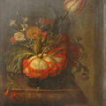 Rachel ruysch (1664-1750) : « nature morte au bouquet de fleurs »