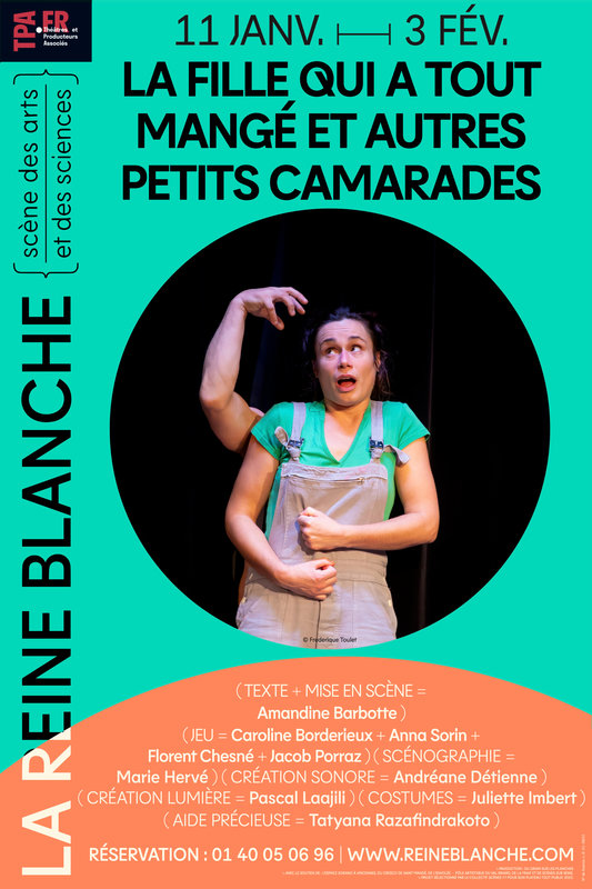 Visuel La fille qui a tout mangé -Reine Blanche