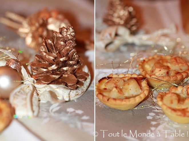 Mini-tartelettes apéritives aux noix de pétoncles : Recette de