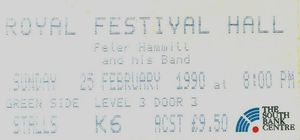 1990_02_Peter_Hammill_Royal_Festival_Hall_Billet