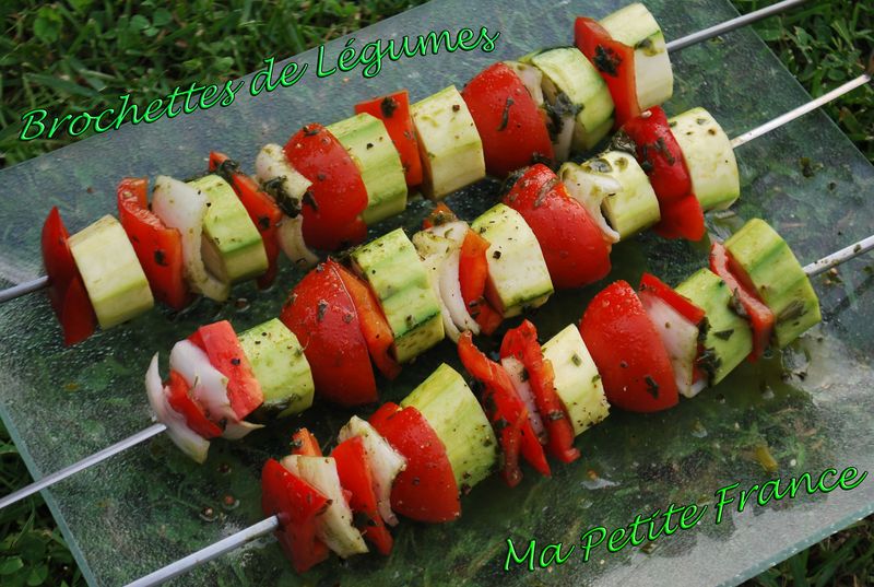 Brochettes de Légumes au Barbecue