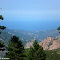 Panorama sur la cote est depuis Bavella
