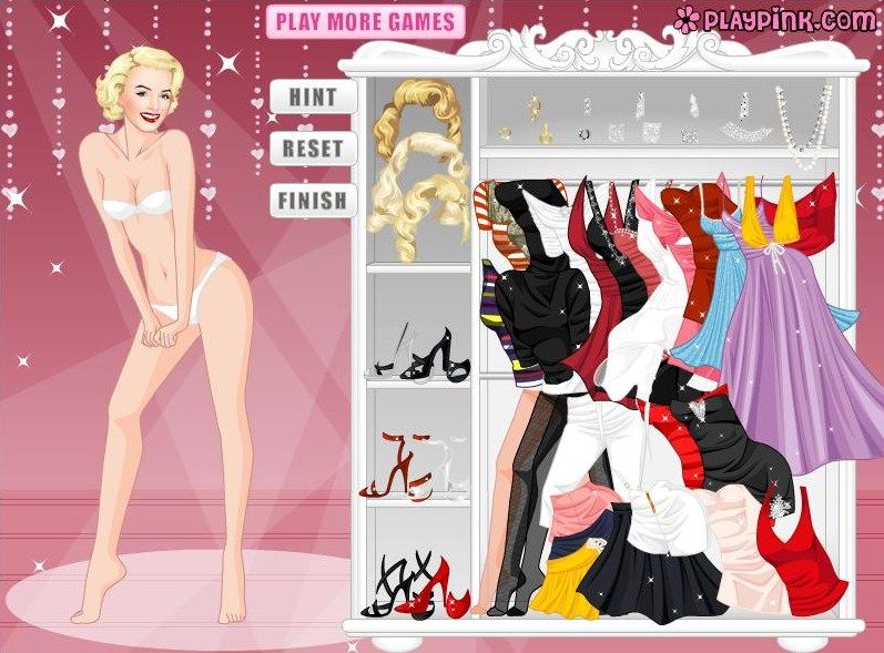 Undress girls flash dressup games. 