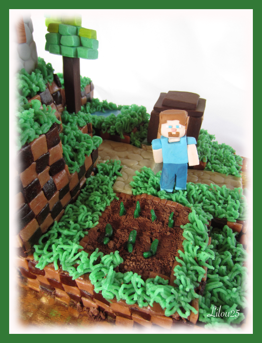 Gâteau Minecraft en 3D - Gâteaux en fête de lilou 25