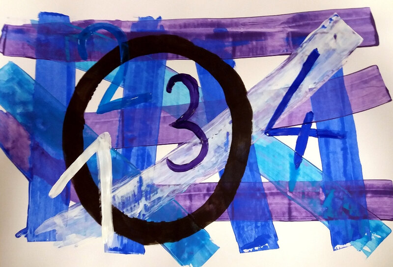 337-Compositions abstraites-4, 3, 2, 1