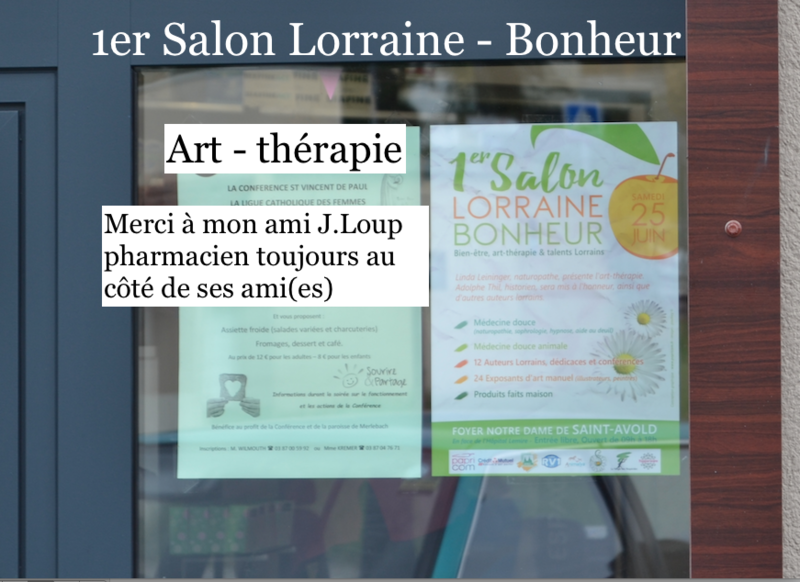 Isabelle Weill Qui Veut Etre Mon Associe Linda Leininger présente son 1er Salon Lorraine Bonheur & Art -thérapie