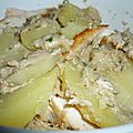 Salade de pommes de terre au poulet sauce au thon 