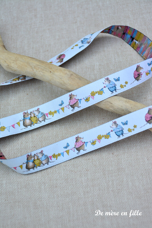 ruban petites souris et fanions