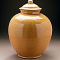 Lidded Jar (Guan), China, Middle Tang dynasty, about 700-800