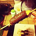 Brochettes boeuf-emmental de Matthieu