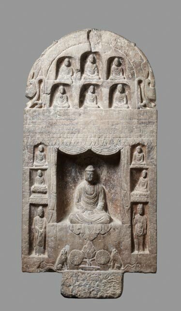 Stele, China, Wei dynasty, 6th c