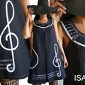 Dites le en musique ! une petite robe noire originale & inspirée pour mélomane ! 