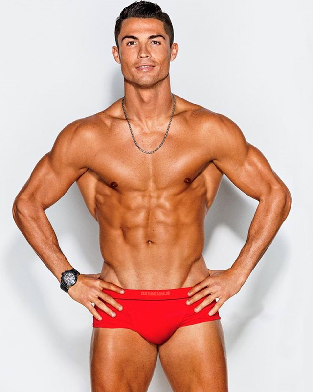 cristiano Ronaldo Underwear GQ Bulge Football