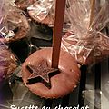 Sucette de chocolat pour boisson chaude