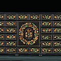 Cabinet «aux fleurs». attribué à pierre gole (vers 1620-1685); reçu maître ébéniste avant 1656. france, xviie siècle, vers 1670