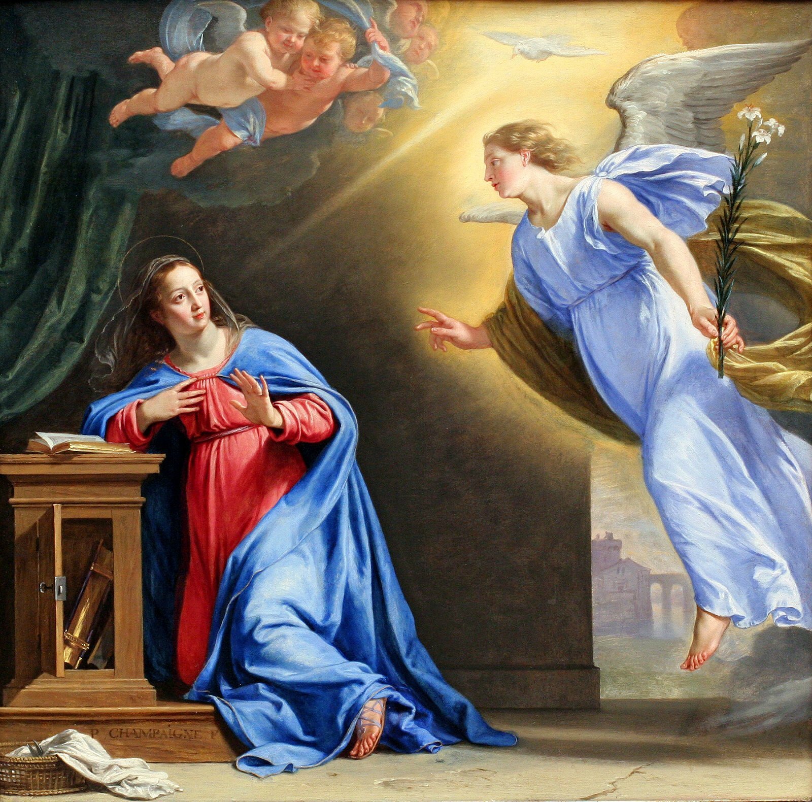1644 (ca) Philippe de Champaigne : Annonciation (Metropolitan)