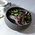 Salade d'aubergine grillée