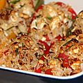 Poivrons farcis au riz a l'orientale