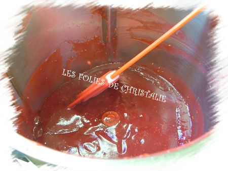 Coulis pêches framboises 2