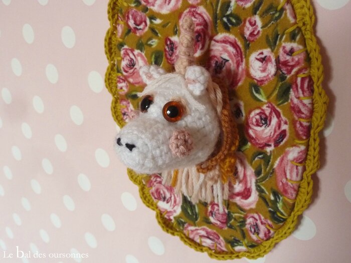 100 Blog Amigurumi Licorne Trophée Crochet Tissu Unicorn 2