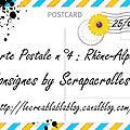 Carte postale n°4 : rhône-alpes - consignes by scrapacrolles